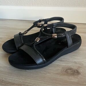 Patrizia Spring Step Bader Sandals Black Size 39 US 8.5